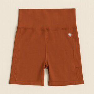 NWOT Forever 21 Terracotta Ribbed Bike Shorts